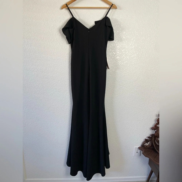 NWT BHLDN Lafayette Maxi Ruffle Dress Black Size 4 - Picture 4 of 15